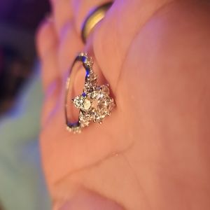 1ct Lotus Moisannite ring.